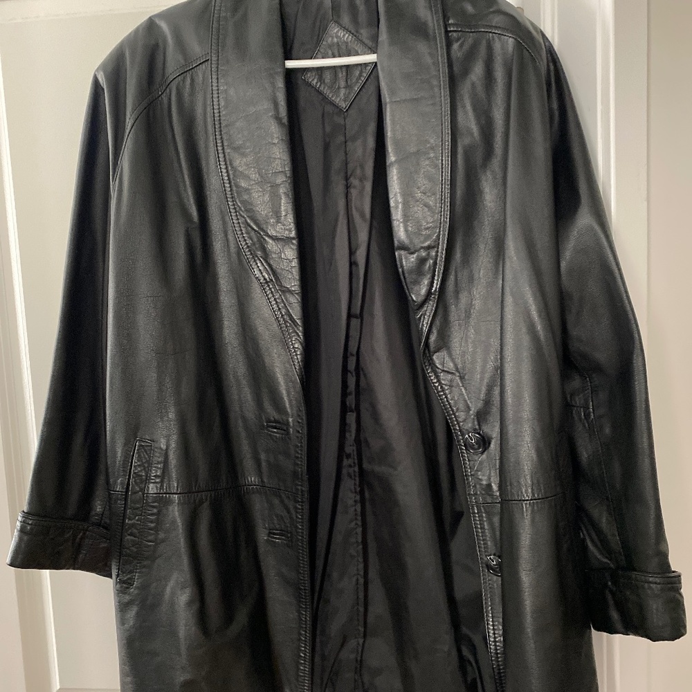 Vintage Oversized Genuine Leather Jacket